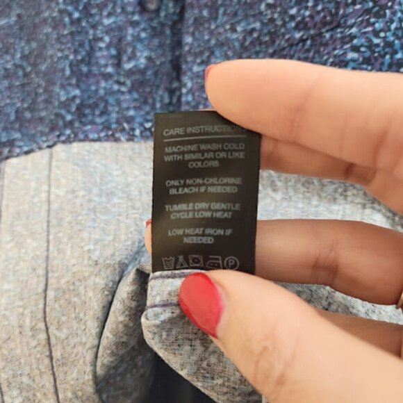 Denim & Flower Ricky Singh Long Sleeve Blue Floral Button-Down Collared Shirt - Picture 8 of 10